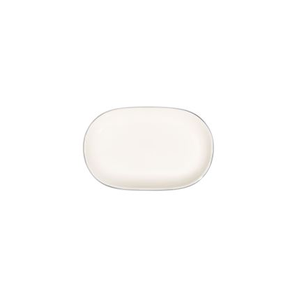 53-delers spisesæt i porcelæn – creme/sølv