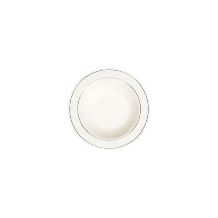 53-delers spisesæt i porcelæn – creme/sølv