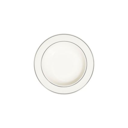 53-delers spisesæt i porcelæn – creme/sølv