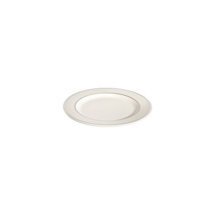 53-delers spisesæt i porcelæn – creme/sølv