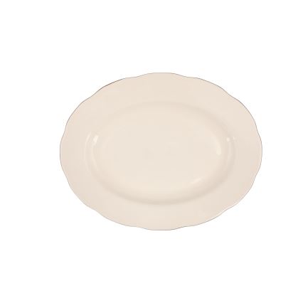 54-delt spisesæt, hvid/kobber/benporcelæn