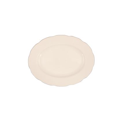 54-delt spisesæt, hvid/kobber/benporcelæn
