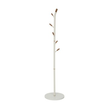 5five - Frakkestativ TALO 175,5x40 cm hvid/brun