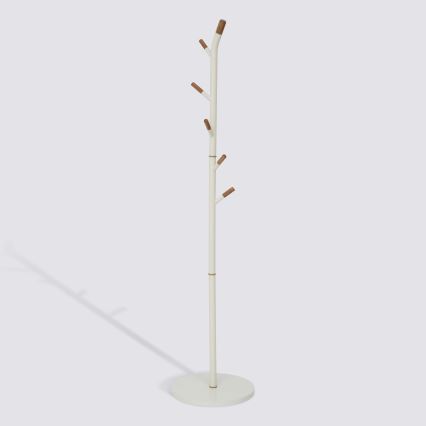 5five - Frakkestativ TALO 175,5x40 cm hvid/brun