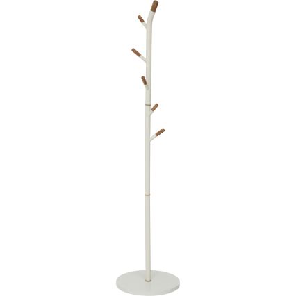 5five - Frakkestativ TALO 175,5x40 cm hvid/brun