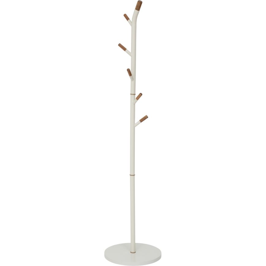 5five - Frakkestativ TALO 175,5x40 cm hvid/brun