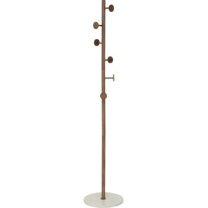 5five - Fritstående knagerække PERY 175x36,5 cm brun/hvid