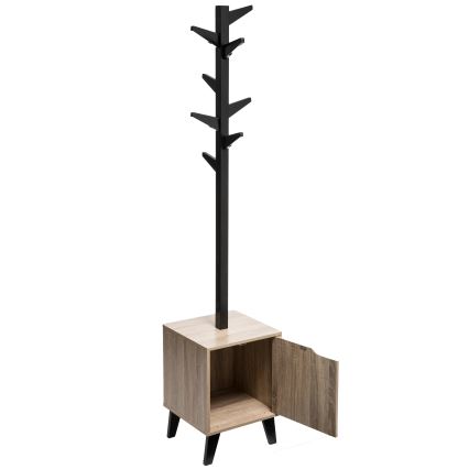5five - Fritstående knagerække RAME 169x35 cm sort/brun