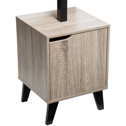 5five - Fritstående knagerække RAME 169x35 cm sort/brun