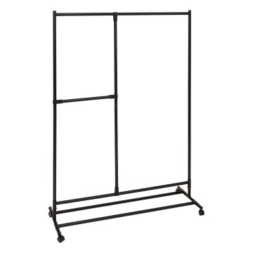 5five - Fritstående tøjstativ KENY 173x117 cm sort