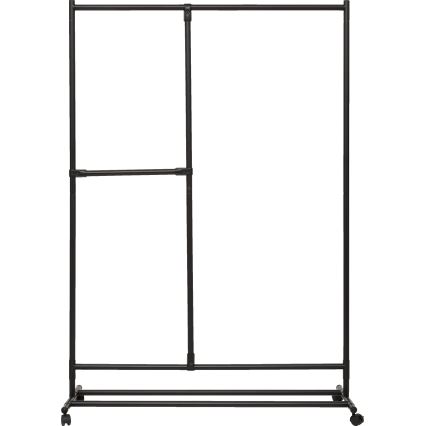 5five - Fritstående tøjstativ KENY 173x117 cm sort