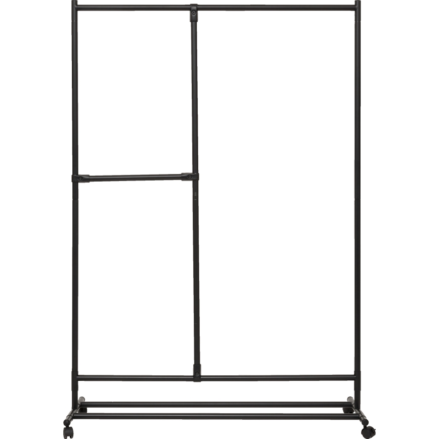 5five - Fritstående tøjstativ KENY 173x117 cm sort