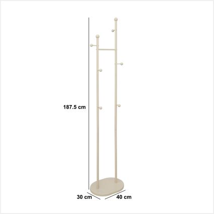 5five - Garderobestativ LENTY 188x40 cm cremefarvet