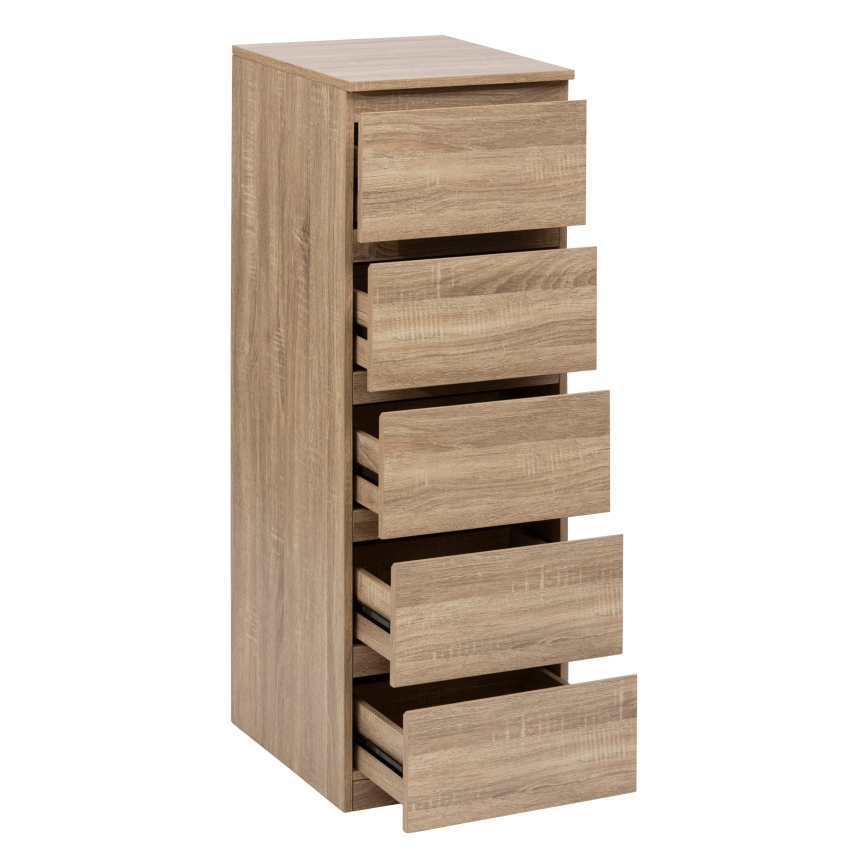 5five - Kommode HEIM 40x118x48 cm brun