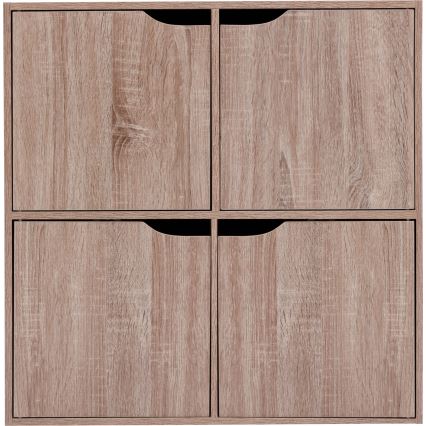 5five - Kommode TIDY 68x68x32 cm brun