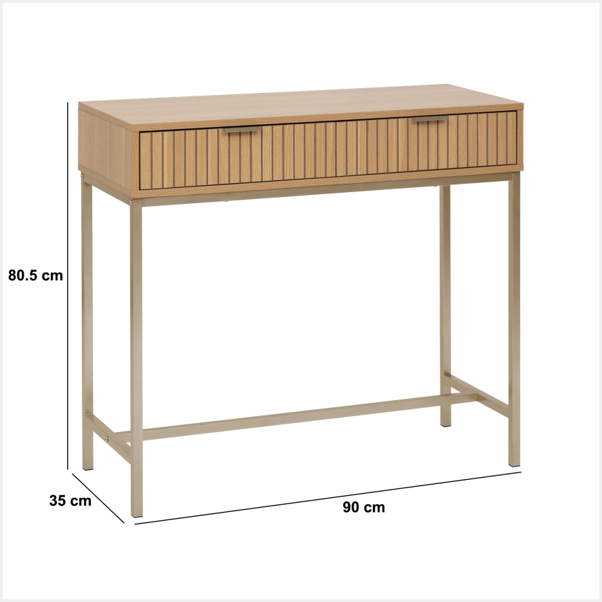 5five - Konsolbord OPUS 90x35 cm, brun