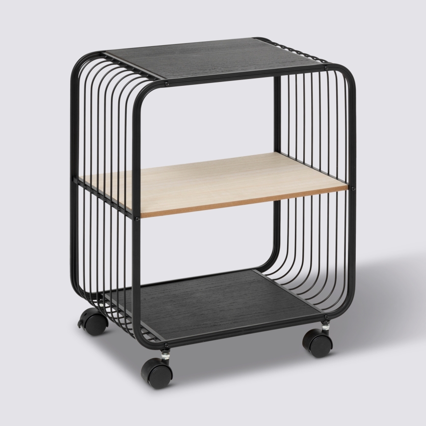 5five - Serveringsbord/mobil hylde COLGE 53x43 cm sort/beige