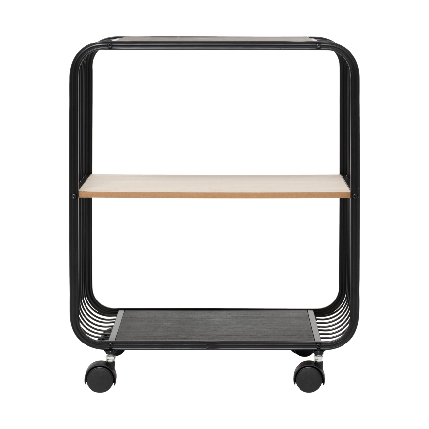 5five - Serveringsbord/mobil hylde COLGE 53x43 cm sort/beige
