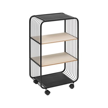 5five - Serveringsbord/mobil hylde COLGE 74x43 cm sort/beige