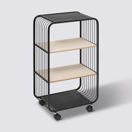 5five - Serveringsbord/mobil hylde COLGE 74x43 cm sort/beige