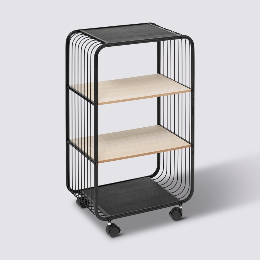 5five - Serveringsbord/mobil hylde COLGE 74x43 cm sort/beige