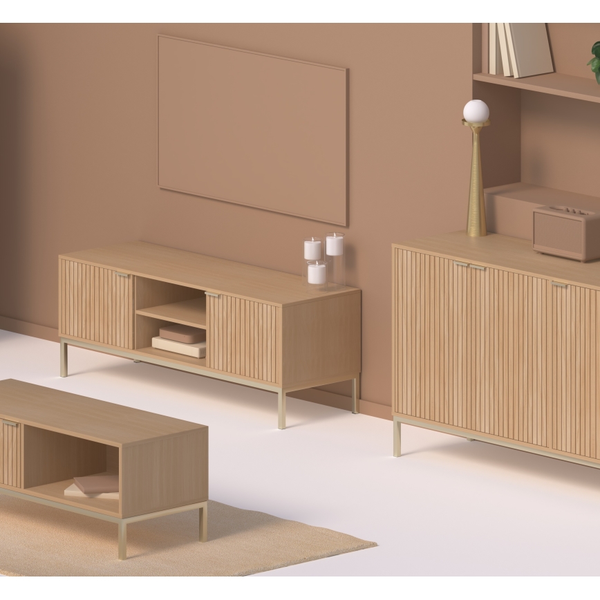 5five - TV-bord KUBI 120x40 cm brun