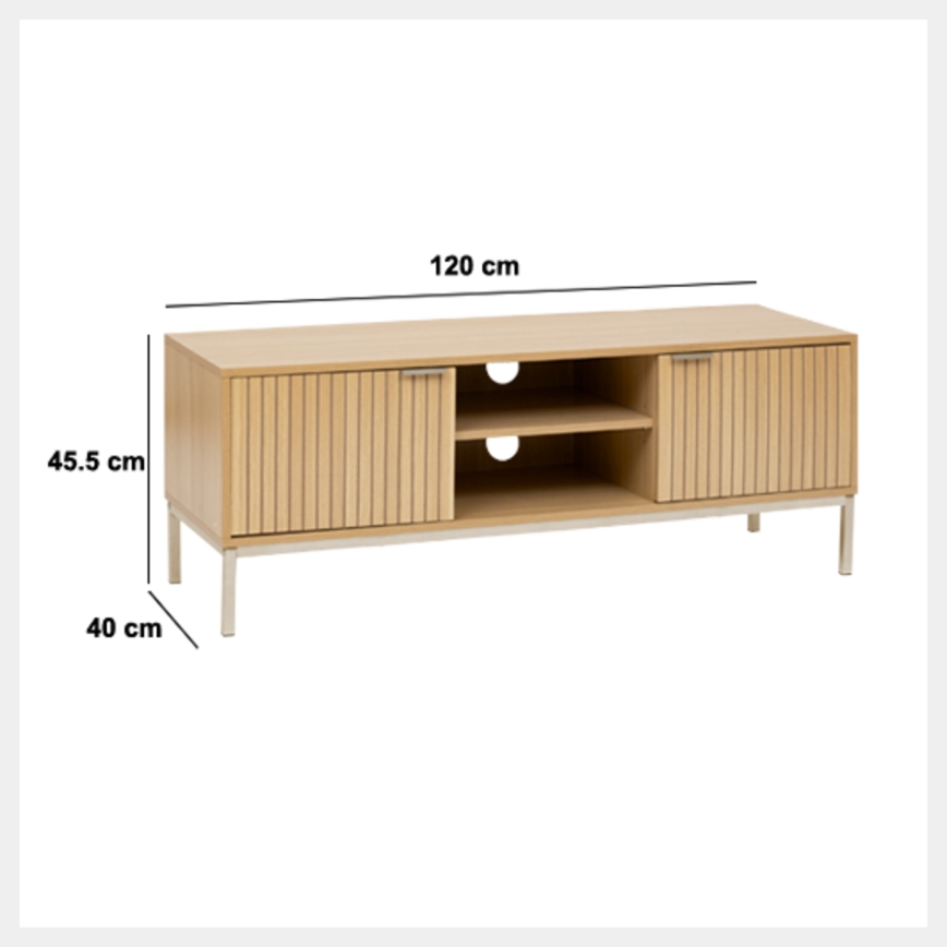 5five - TV-bord KUBI 120x40 cm brun