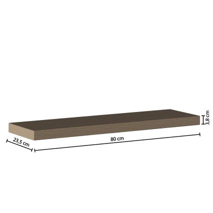 5five - Væghylde HYLE 80x24 cm eg