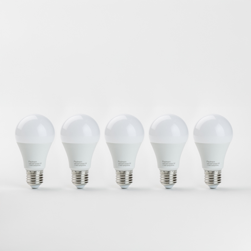 5x LED-pære A60 E27/9W/230V 2700K - Paulmann 28780
