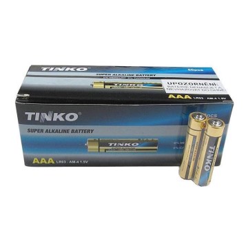 60 stk. Alkaline-batteri TINKO AAA 1,5V