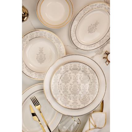 68-delt spisesæt i flerfarvet benporcelæn