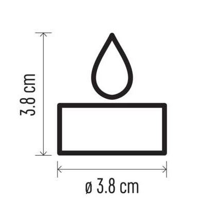 6x LED juledekoration 6xLED/6xCR2032 guldfarvet