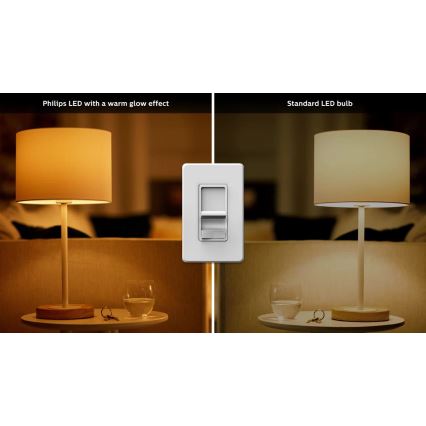 6x LED-pære dæmpbar Philips Warm Glow GU10/3,8W/230V 2200-2700K CRI 90