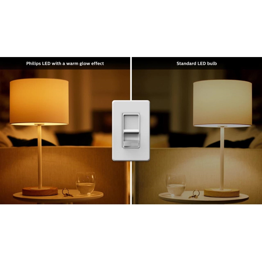 6x LED-pære dæmpbar Philips Warm Glow GU10/3,8W/230V 2200-2700K CRI 90
