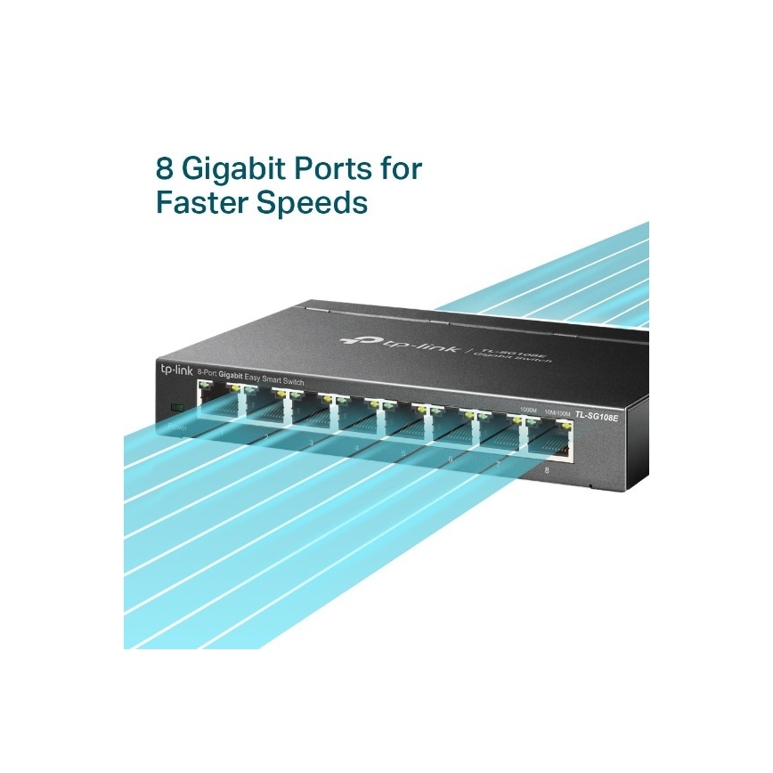 8-ports Gigabit Easy Smart-switch