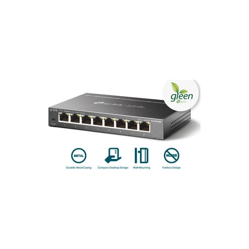 8-ports Gigabit Easy Smart-switch