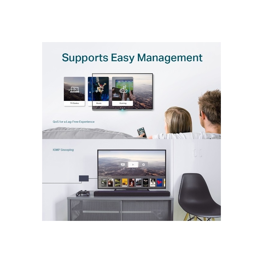 8-ports Gigabit Easy Smart-switch