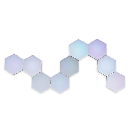 9x Dekorativ væglampe LED m. RGBW-farver dæmpbar MAYA LED/1W/230V + fjernbetjening