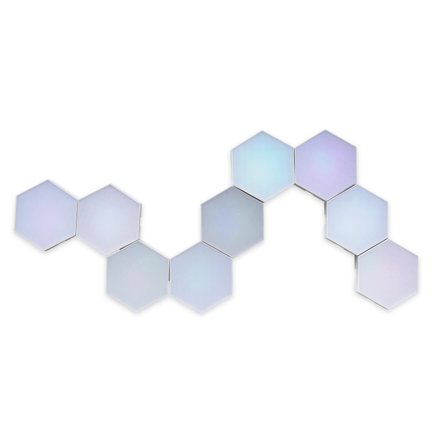 9x Dekorativ væglampe LED m. RGBW-farver dæmpbar MAYA LED/1W/230V + fjernbetjening