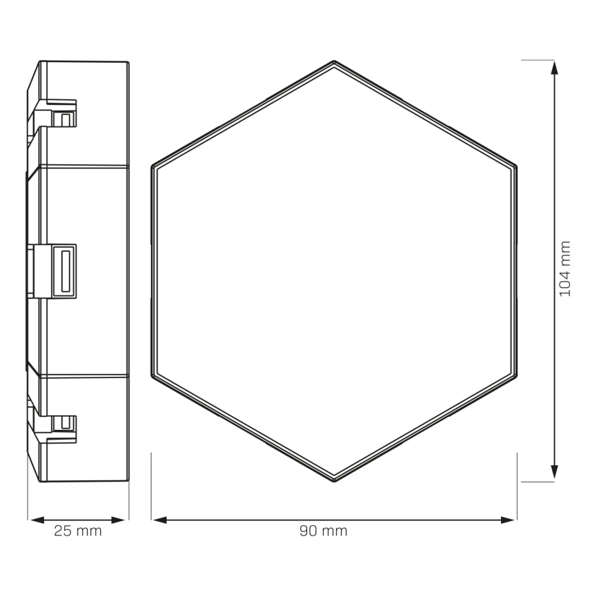 9x Dekorativ væglampe LED m. RGBW-farver dæmpbar MAYA LED/1W/230V + fjernbetjening