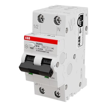 ABB 2CSR255080R1165 - 2-polet automatsikring DS201 B16 230V