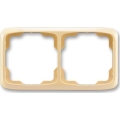 ABB 3901A-B20 D - Dobbelt ramme TANGO beige