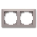 ABB 3901T-A00020 144 - Dobbelt ramme ZONI greige