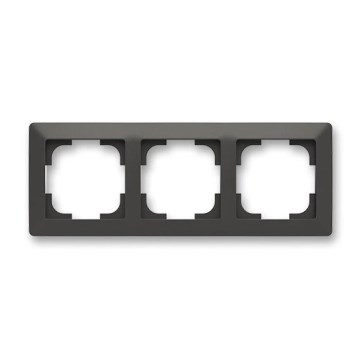 ABB 3901T-A00030 237 - Tredobbelt ramme ZONI mat sort