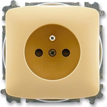 ABB 6619A-A06357 D - Rammeløs stikkontakt til bolig TANGO 250V beige
