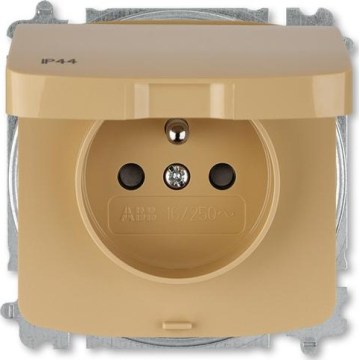 ABB 6619A-A06997 D - Rammefri stikkontakt til bolig TANGO 250V IP44 beige