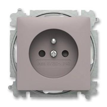 ABB 6619T-A06657 244 - Stikkontakt til bolig uden ramme ZONI 250V gråbeige