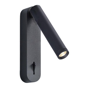 ABRIEL LED vægspot 6W/230V, sort