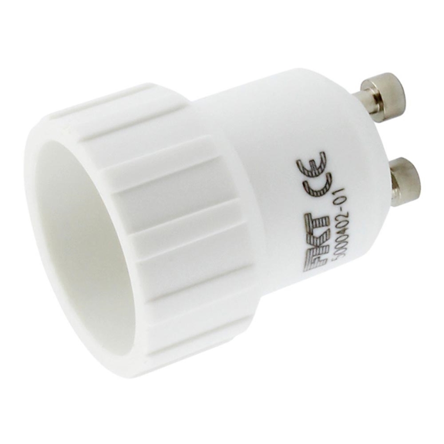 Adapter fra E14 til GU10 fatning