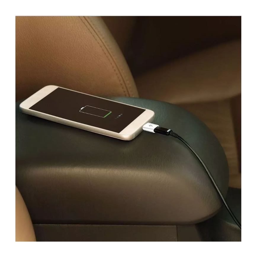 Adapter microUSB til USB-C hvid